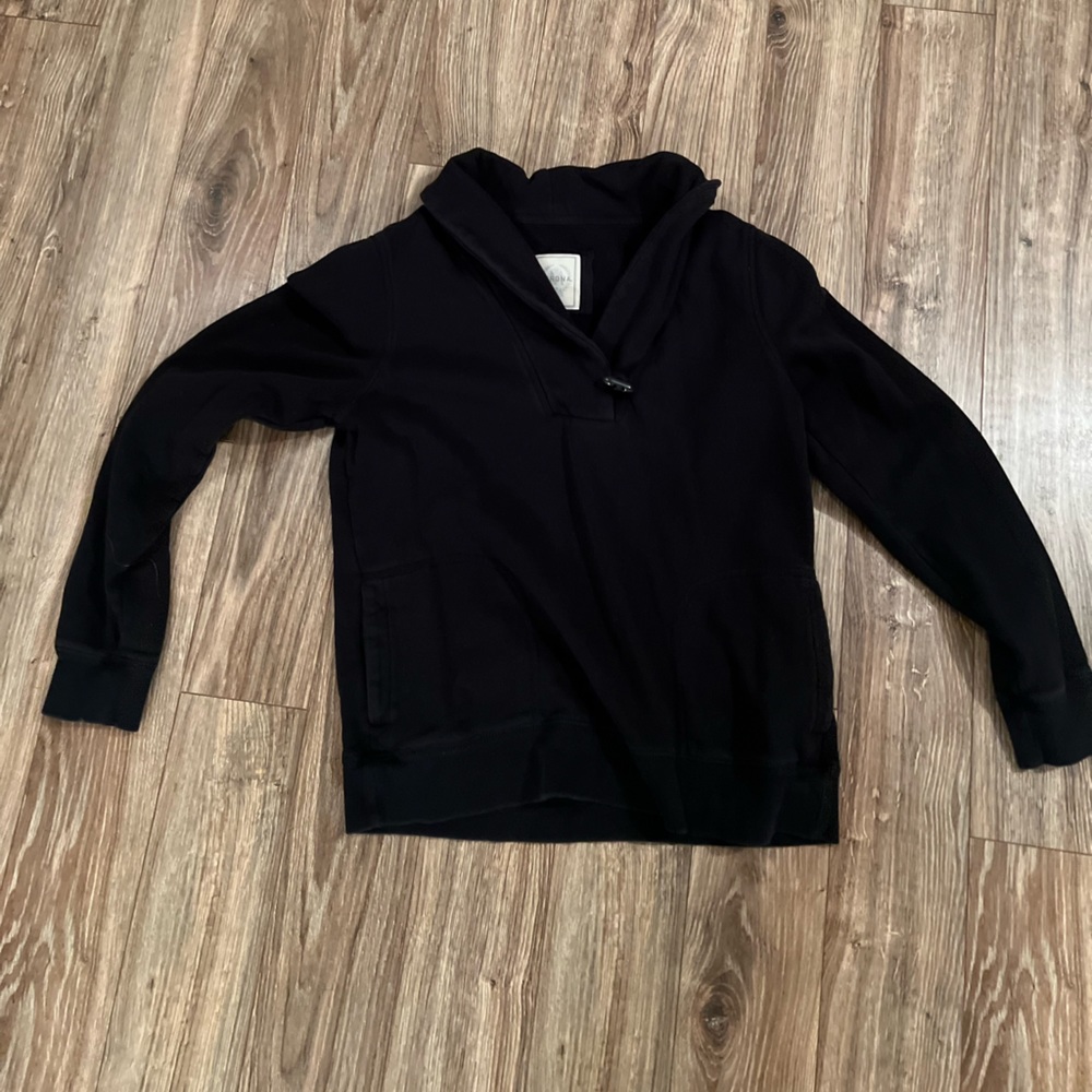 Merona, womens XL black collared sweatshirt